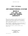 Cessna 172, 188, 340, 400 Air Conditioning Maintenance, Parts Manual (part# D5213-4-13)