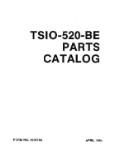 Continental TSIO-520-BE 1984 Parts Catalog (part# X30576A)