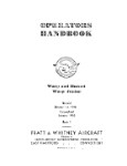 Pratt & Whitney Aircraft Wasp and Hornet Wasp Jr. 1936 Operator's Handbook (part# PWWASPSER-36OPC)
