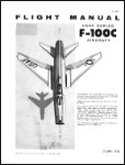 North American F-100C Flight Manual (part# 1F-100C-1)