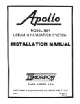 II Morrow Inc 604 Loran-C Navigation System Installation Manual (part# 787)