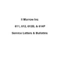 II Morrow Inc 611, 612, 612B, & 614P Service Letters, Bulletins (part# MR611,612-SLB-C)