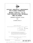Dunlap Mk3 Cable Operated Brake Control Valve Maintenance Manual With Parts 1982 (part# 29-09-6(7))