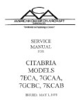 Bellanca Citabria 7ECA, 7GCAA, 7KCAB, 7GCBC Maintenance 1979 (part# BL7ECA-79M)