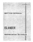 Britten-Norman Islander Maintenance Schedule 1973 (part# BBBN-MS-C)