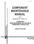 Kollsman Airspeed & Maximum Allowable Airspeed Indicator Component Maintenance with Parts (part# 34-13-08)