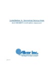 Alcor  Ekonomix EGT Indicator Installation & Operation (part# 65-112)
