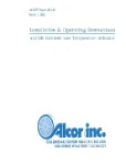 Alcor Exhaust Gas Temp. Indicator Installation & Operating Instructions (part# A&EXHAUSTGAS-79-IN-C)