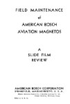 American Bosch Magnetos Field Maintenance (part# A8MAGNETOS-M-C)