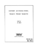 Ametek Pneumatic Pressure Transmitter Component Maintenance Manual (part# 36-20-02)