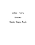 Delco Remy D.C. Starters Service Bulletins (part# DCSTARTERS-C)