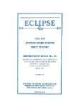 Eclipse Aviation Corporation E-80 Engine Starter Instruction Book (part# NO.-33)