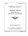 Firestone Hydraulic Master Cylinder 1943 Handbook Of Instructions With Parts Catalog (part# 03-25H-1)