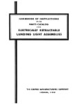 Grimes Electrically Retractable Landing Light Instructions With Parts Catalog (part# GIELECTRICRETRAC INC)