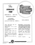 Pesco Hydraulic Pump Aircraft Specifications (part# PEHYDRAULICPUMP-SP-C)