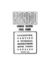 Pesco 2P-307, R-400, R-600, R--248 Parts Catalog with Service Instructions, Operation (part# PE2P307,R400,R6)