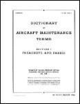 US Government Parachutes And Fabric Dictionary of Aircraft Maintenance Terms (part# 30-1-2-1)