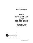 Aero Commander 100 Darter, 100-180 Lark 1969 Overhaul & Repair (part# AC100,180-OH-C)