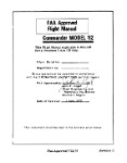 Aero Commander 112 Commander 11972-73 Flight Manual (part# AC112-72-73-FC)