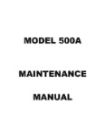 Aero Commander 500A Maintenance Manual (part# AC500A-M-C)
