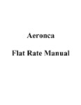 Aeronca Flat Labor Rate Charge Manual Flat Labor Rate Charge Manual (part# AEFLATLAB-INF-C)