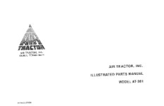 Air Tractor, Inc. AT-301 Air Tractor Agricultural Illustrated Parts Catalog (part# AJAT301-P-C)