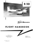 Beech E-50, Revised 1959 Flight Handbook (part# 50-590103-3)