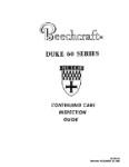 Beech Duke 60 Series Inspection Pack (part# 98-37529D)