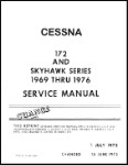 Cessna 172 & Skyhawk Series 1969-76 Maintenance Manual (part# D972-13)