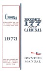 Cessna 177B 1973 Owner's Manual (part# D965-13)