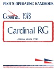 Cessna 177RG Cardinal RG 1978 Pilot's Operating Handbook (part# D1112-13)
