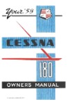 Cessna 180A 1958 Owner's Manual (part# P-136A)