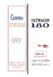 Cessna 180F 1963 Owner's Manual (part# D158-13)