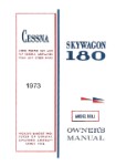 Cessna 180J Skywagon 1973 Owner's Manual (part# D1000-13)