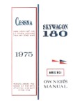 Cessna 180J Skywagon 1975 Owner's Manual (part# D1040-13)