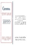 Cessna 182N & Skylane 1970 Owner's Manual (part# D754)