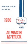 Cessna A188B 1980 Pilot's Information Manual (part# D1180-13)