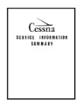 Cessna 190-195 Information Summary Service Information Summary (part# CE190,195SS)