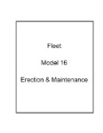 Fleet Model 16 Erection & Maintenance (part# FEMOD16-EM-C)