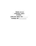 Grumman AA5A Cheetah 1979 Flight Manual (part# FP-AA5A-5)