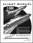 North American F-86K Flight Manual (part# 1F-86K-1)