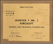 Hunter F Mk. 2 Maintenance Manual (part# AP 4347B)