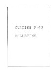 Curtiss-Wright P-40 Service Bulletins 1942-44 Service Letters, Bulletins (part# CWP40-SLB-C)