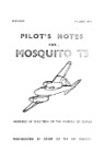 DeHavilland Mosquito T3 Pilot's Notes (part# DEPILOTNOTEMOSQ)