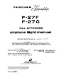 Fairchild F-27F, F-27G 1964 Flight Manual (part# 27SP21)
