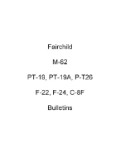 Fairchild M-62 Series Service Letters & Bulletins (part# FCM62-SLB)
