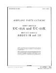 Fairchild UC-61A & UC-61K Army Model 1944 Parts Catalog (part# 01-115CA-4)