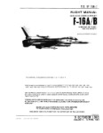 Lockheed F-16A-B 1981 Flight Manual (part# 1F-16A-1)