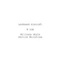 Lockheed T-33A Service Bulletins Service Bulletins (part# LHT33A-SLB-C)