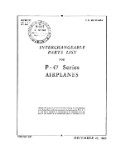 Republic Aviation P-47 1943 Interchangeable Parts List (part# 01-65B-6)